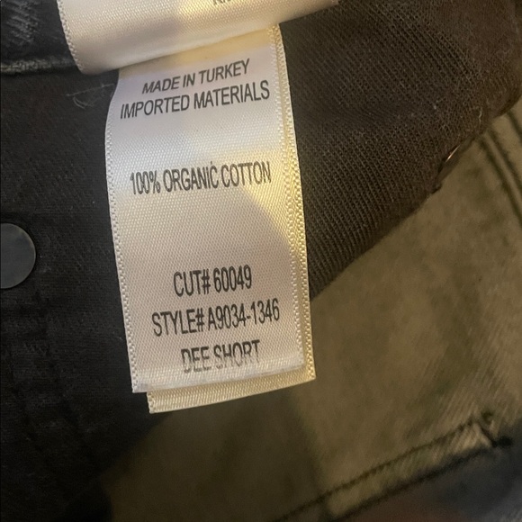 Agolde Women's Faded Black Wash Cut Off Distressed Jean Dee Shorts 33 - Picture 3 of 8